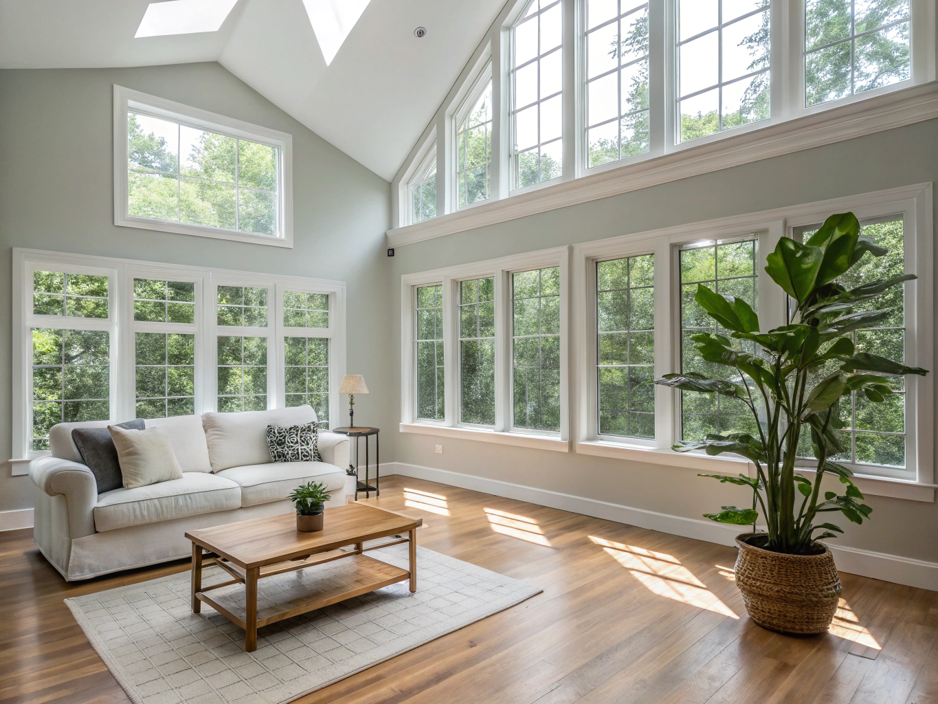 Open-concept whole home living and dining renovation